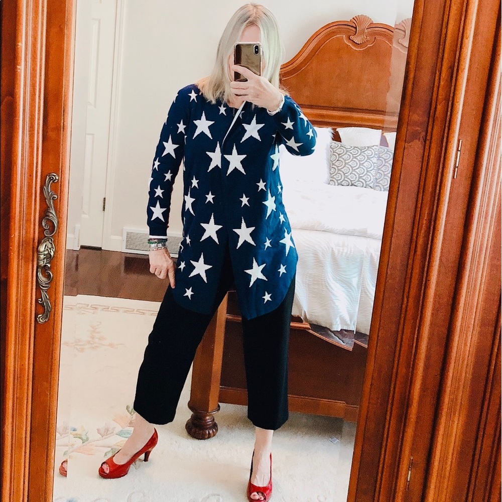 Stars & Stripes USA cotton cardigan sweater - Picture 6 of 7